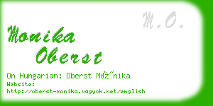 monika oberst business card